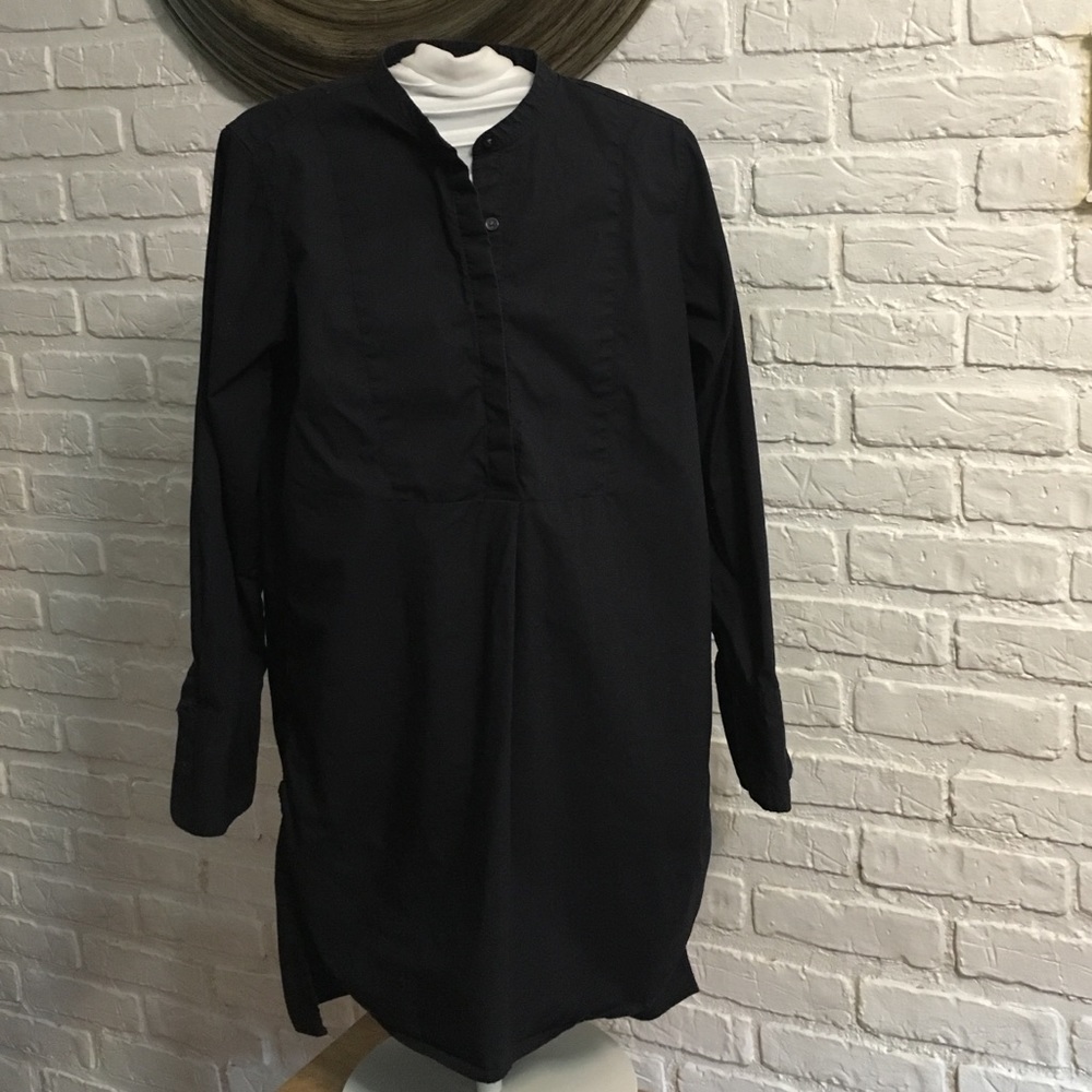 Gap navy blue button tunic 100% cotton